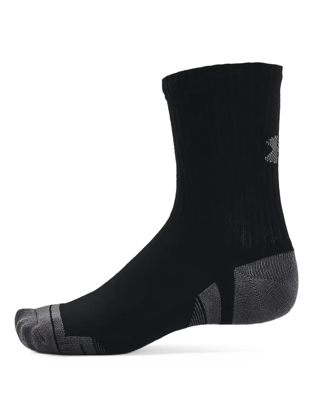 Under Armour Cotton-blend Socks (pack Of Three) In Black