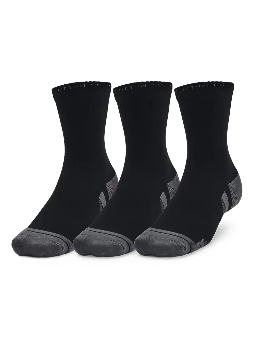 Under Armour Cotton-blend Socks (pack Of Three) In Black