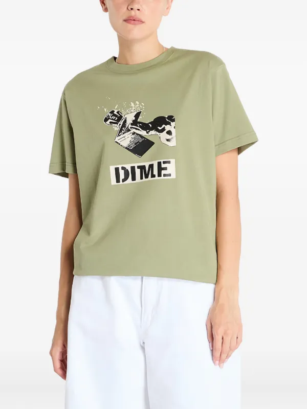関税込◆個性が光る◆Dime Ragequit ロゴ コットン Tシャツ Dime Ragequit T-Shirt / Black (ダイム Tシャツ / 半袖