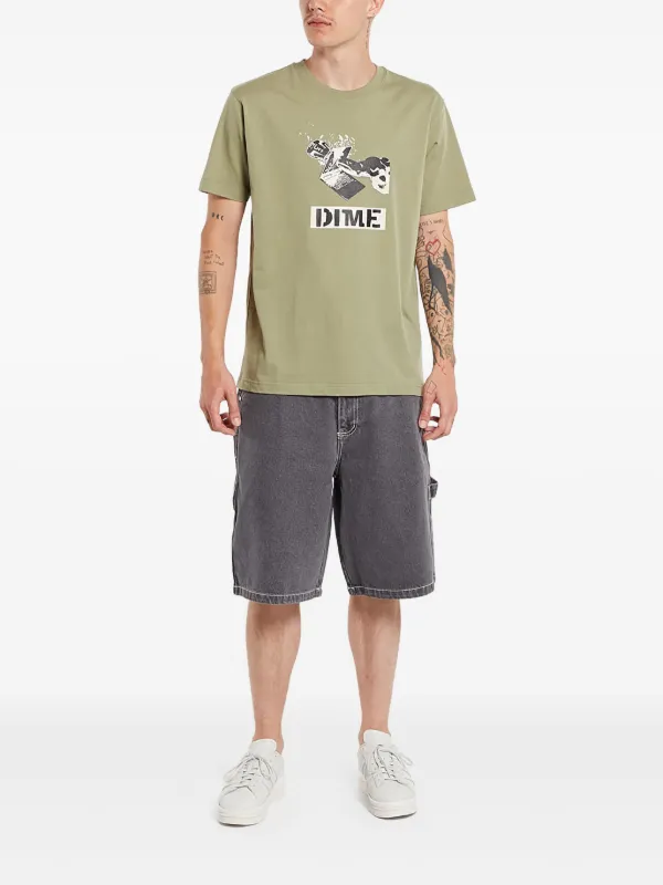 関税込◆個性が光る◆Dime Ragequit ロゴ コットン Tシャツ Dime Ragequit T-Shirt / Black (ダイム Tシャツ / 半袖