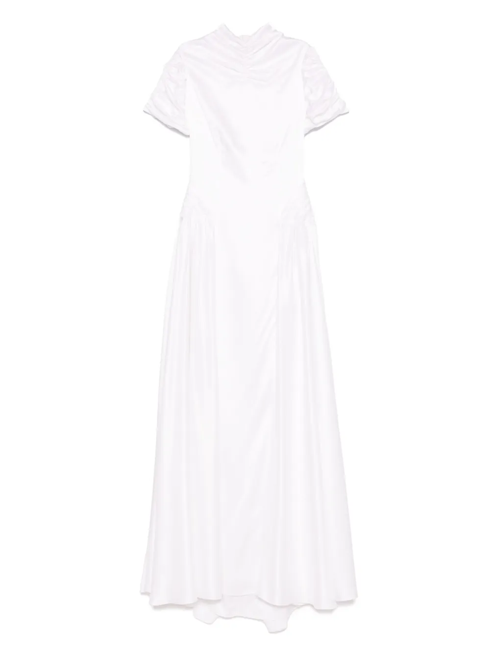 ruched maxi dress