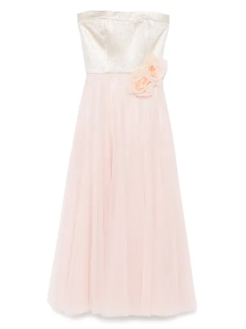 Parlor vestido de fiesta con aplique floral