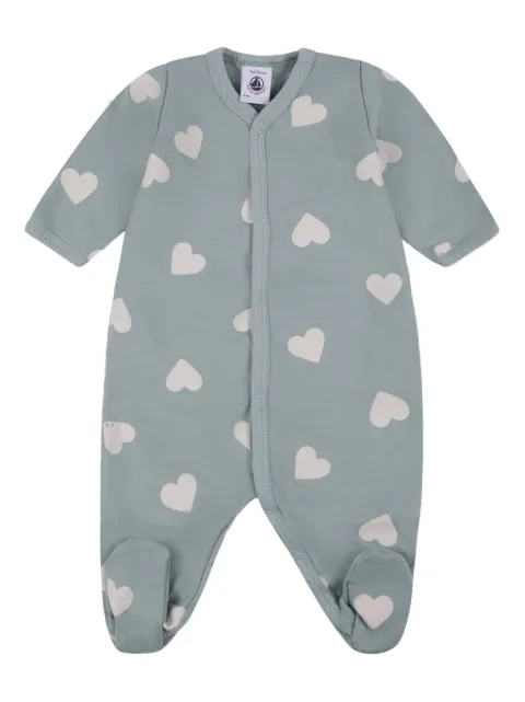 Petit Bateau pijama con corazones estampados