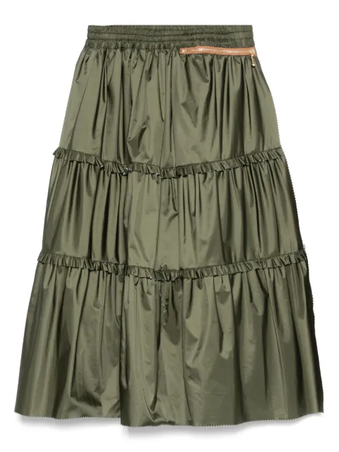 Kolor falda midi con capas escalonadas