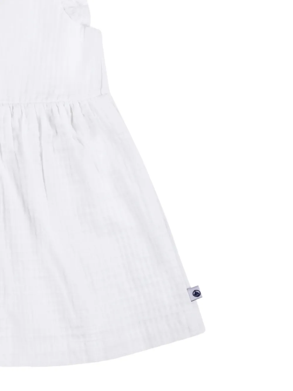 Petit Bateau Mouwloze jurk Wit