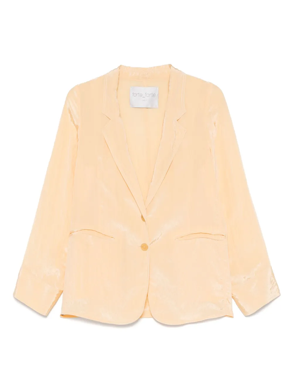 Forte Satijnen blazer Geel