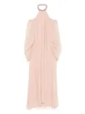 Amen silk chiffon maxi dress - Pink