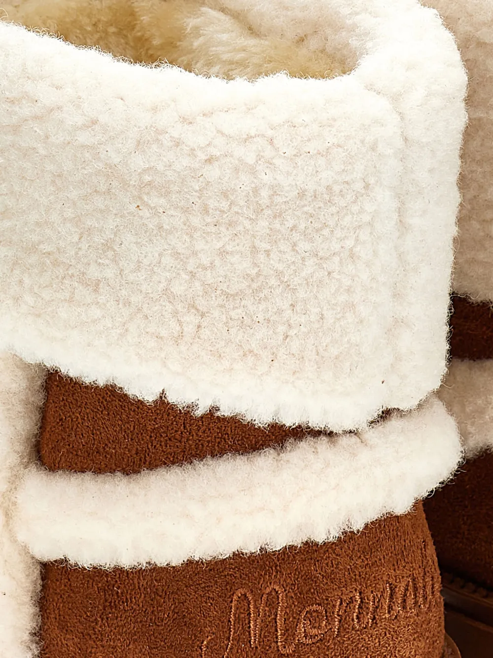 Monnalisa shearling ankle boots Brown