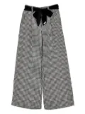 Monnalisa checked trousers - Black