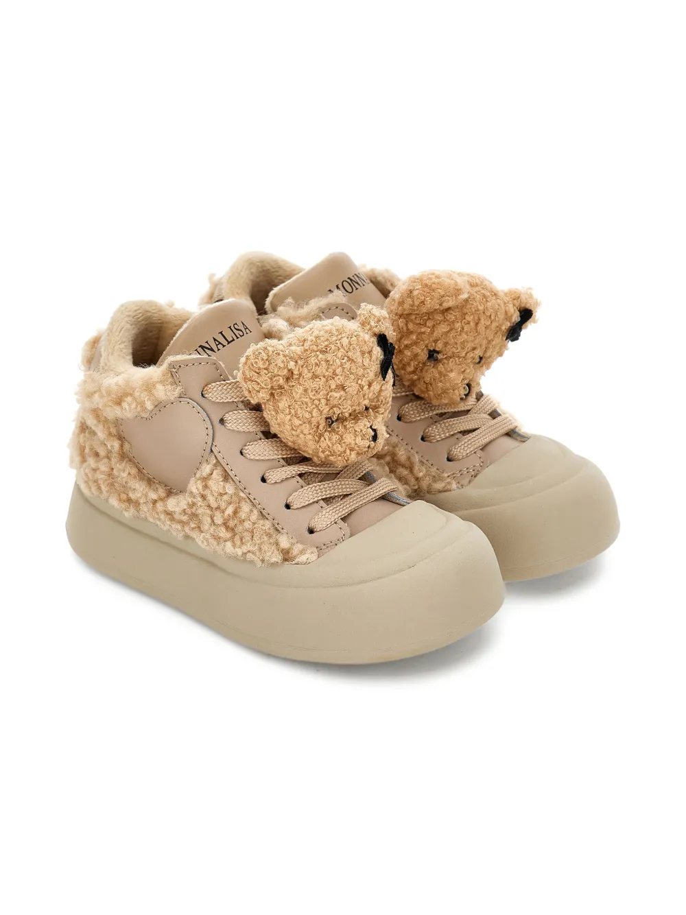 Monnalisa shearling sneakers | Neutrals | Image 1
