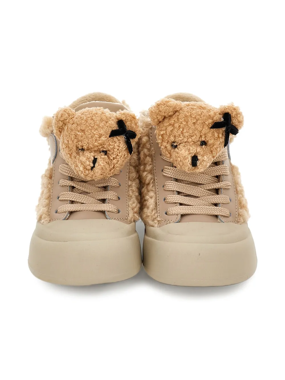 Monnalisa shearling sneakers Neutrals