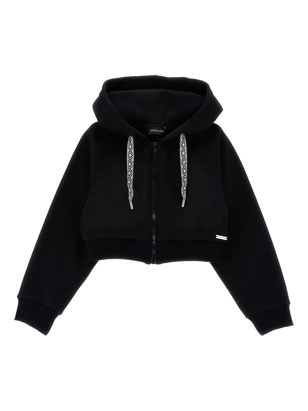 Monnalisa Jersey hoodie Zwart