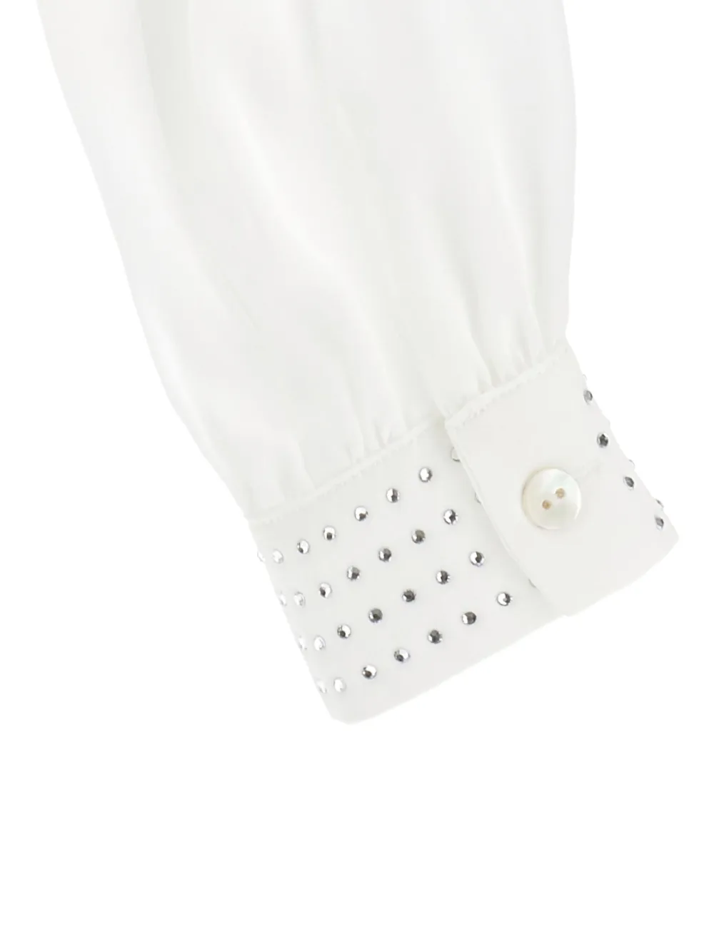 Monnalisa Shirt verfraaid met stras Wit