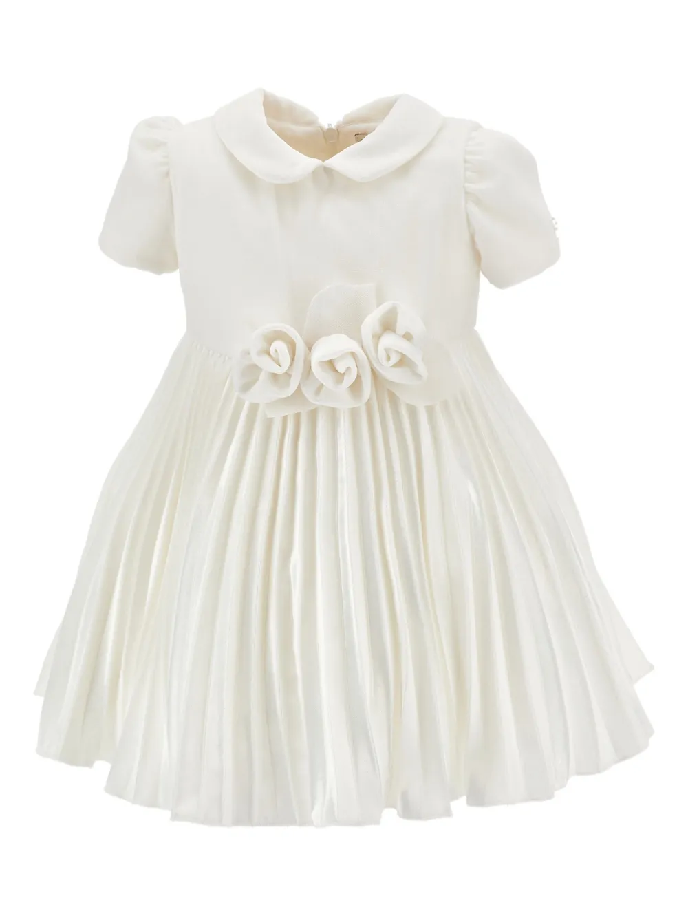 Monnalisa pleated dress | White | Image 1