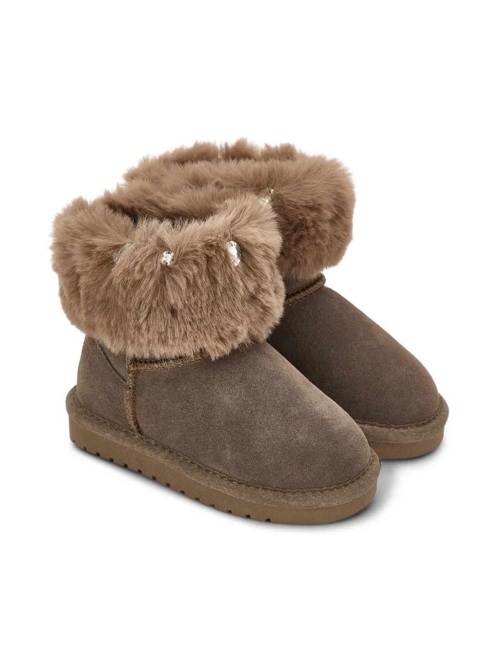 Monnalisa suede boots Brown