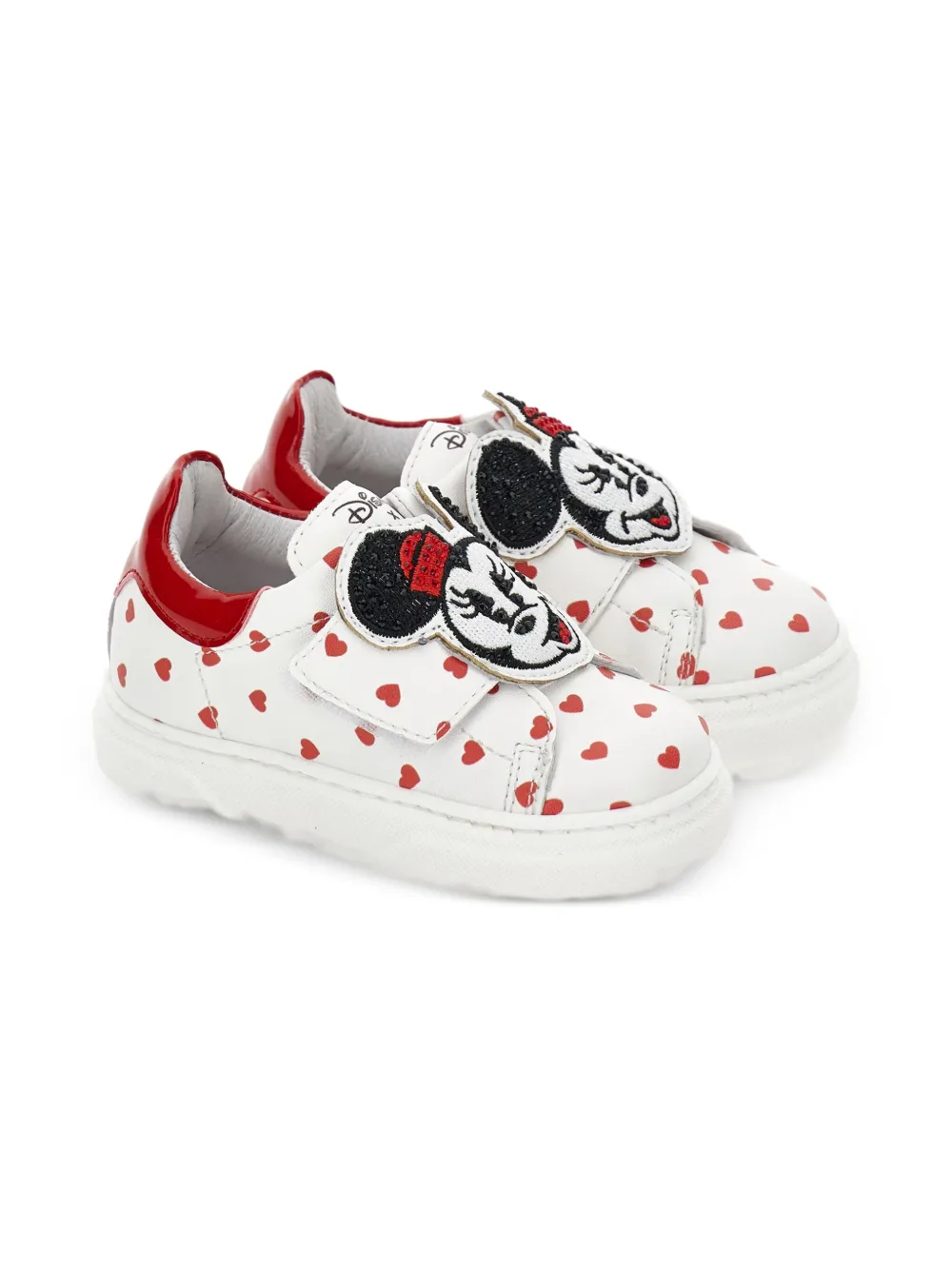 Monnalisa x Disney Minnie Mouse-patch sneakers White