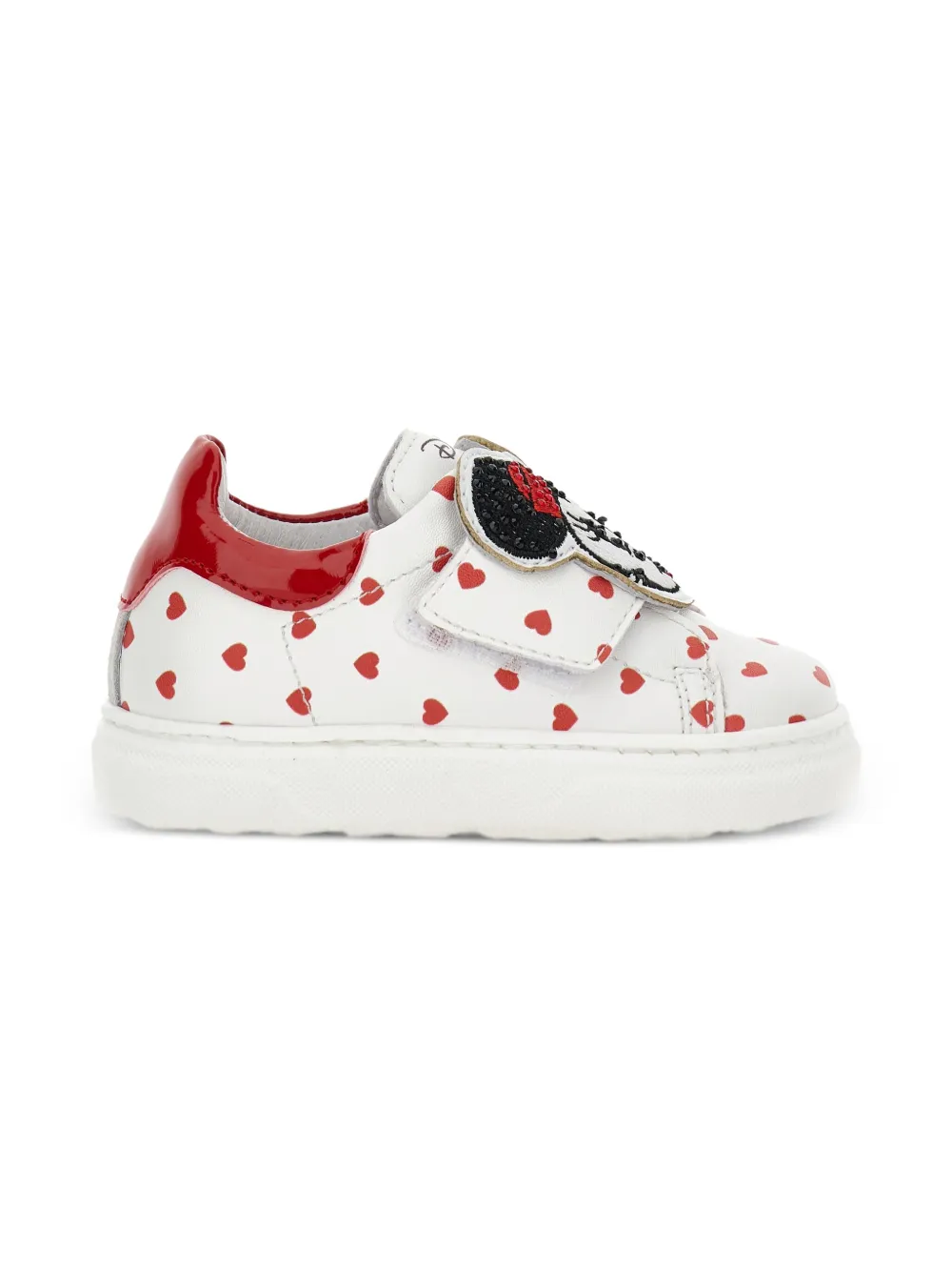 Monnalisa X Disney Minnie Mouse-patch Sneakers In White