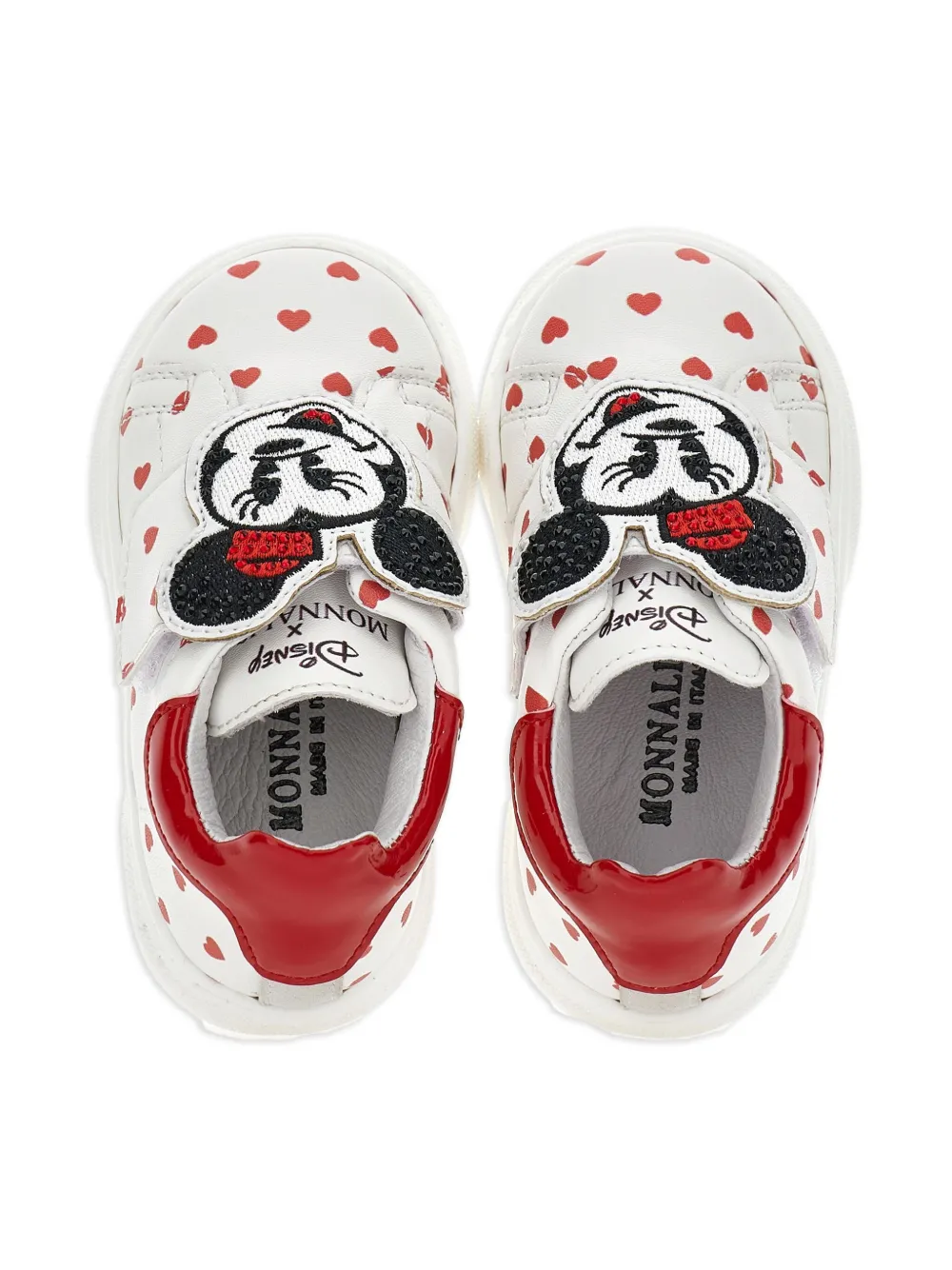 Monnalisa X Disney Minnie Mouse-patch Sneakers In White