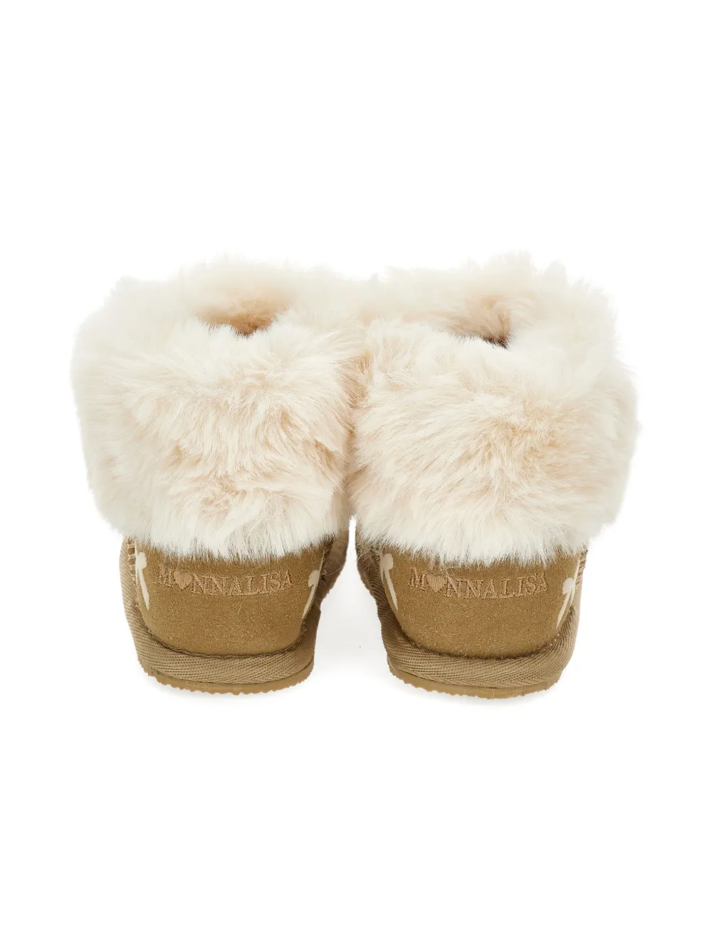Monnalisa Laarzen met strik en voering Beige