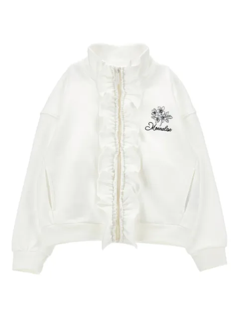 Monnalisa sudadera con volantes y cierre