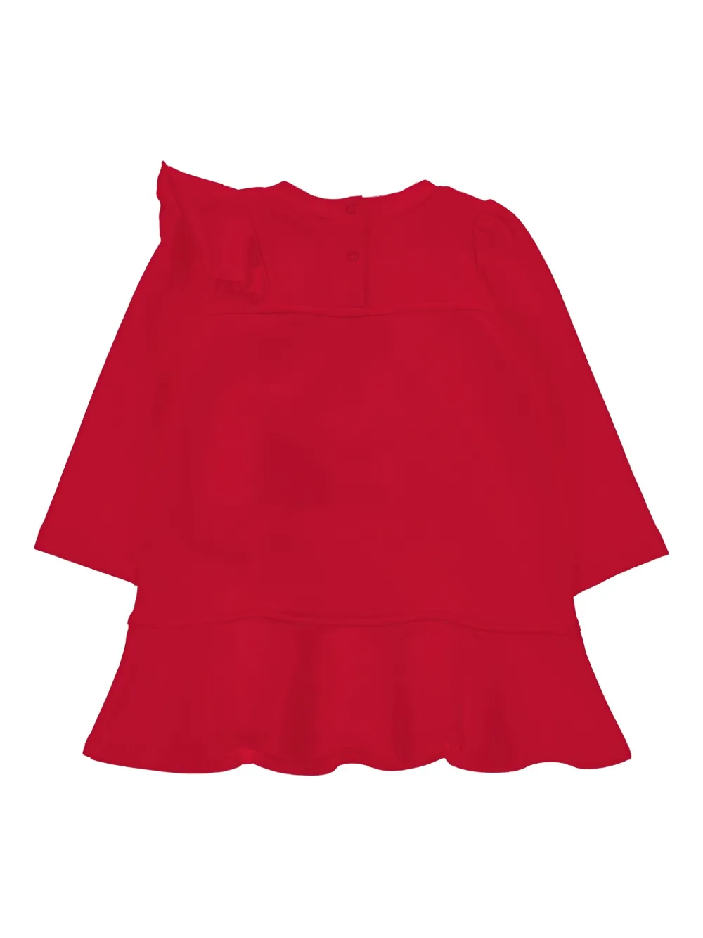 Monnalisa Jurk met hart-reli&euml;f - Rood