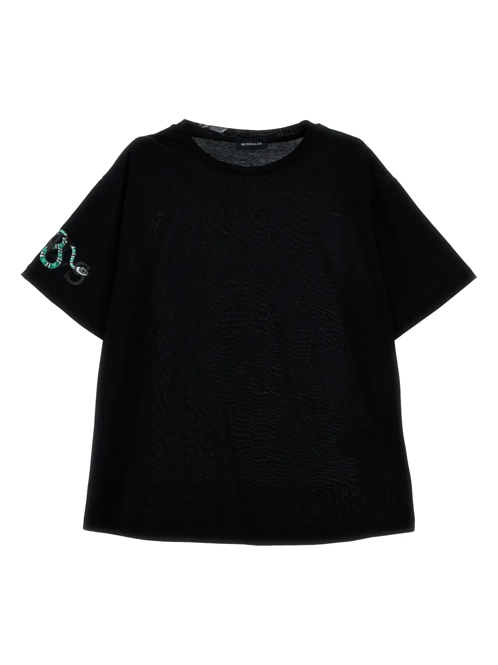 Monnalisa logo-print T-shirt | Black | Image 1