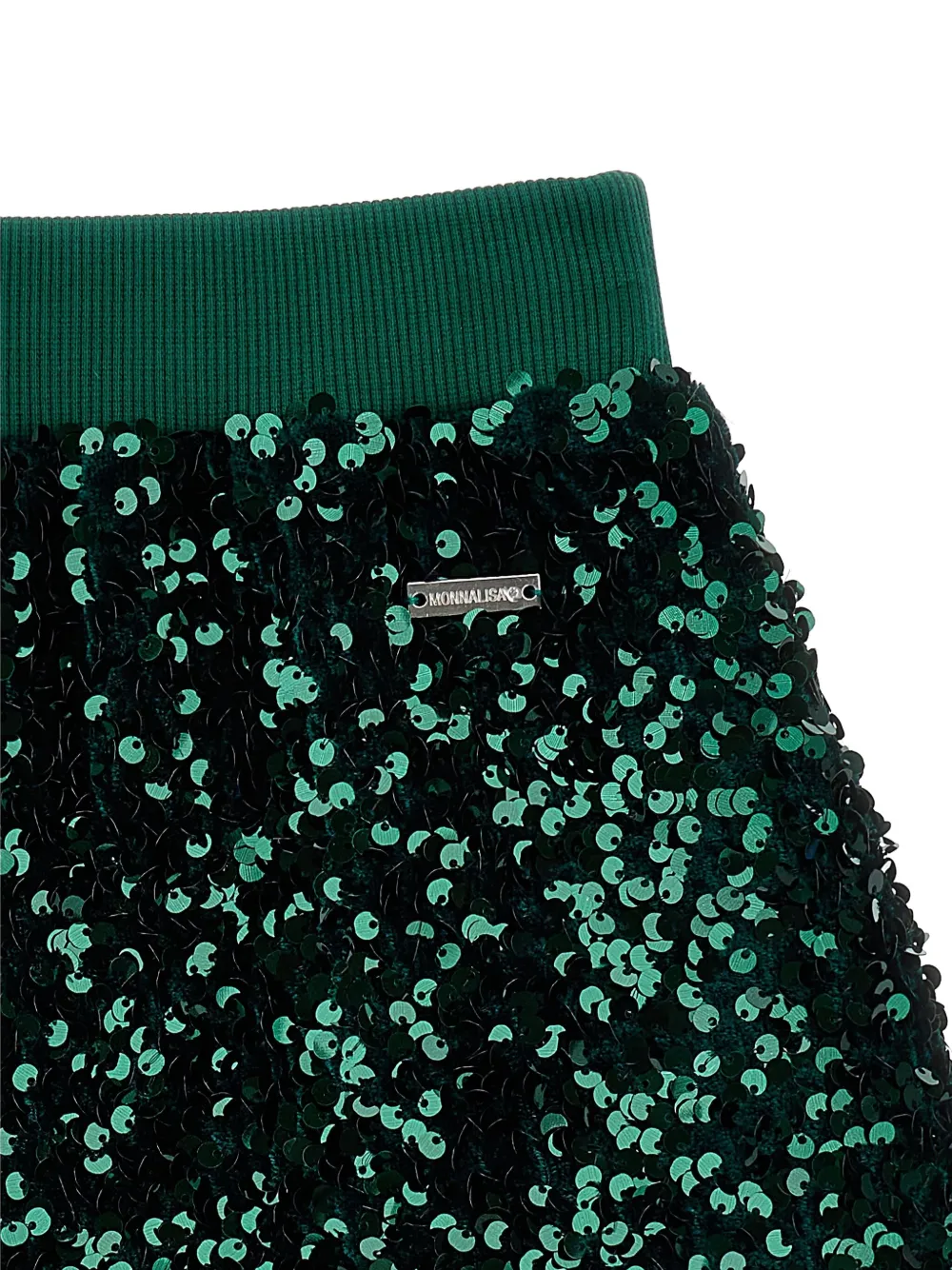 Monnalisa Rok met pailletten Groen