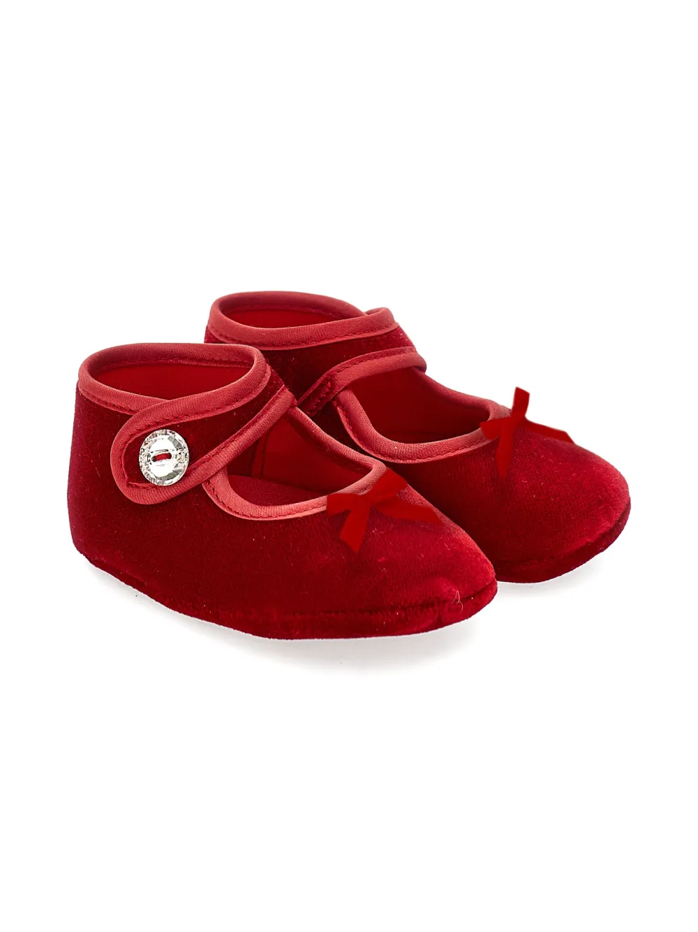 Monnalisa velvet ballet flats | Red | Image 1