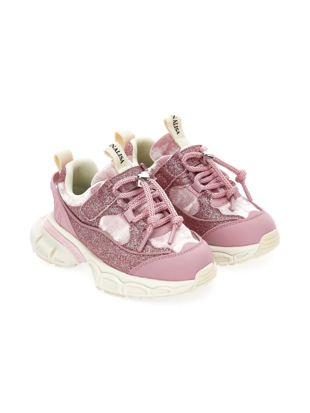 Monnalisa Glitter sneakers Roze