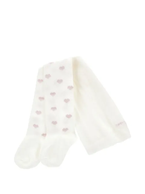 Monnalisa pantimedias con corazones estampados