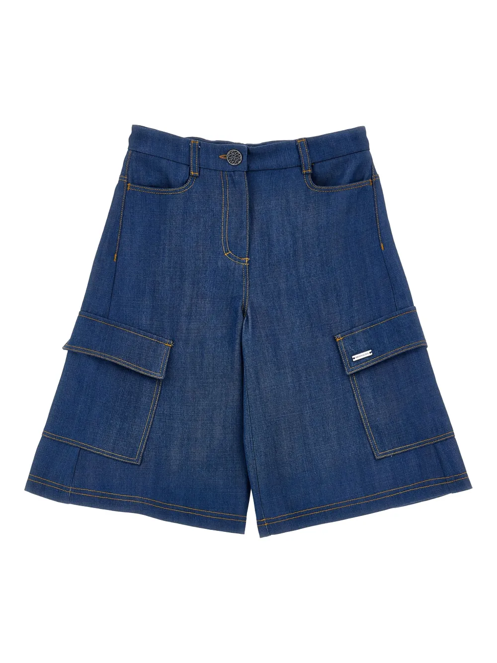 Monnalisa Spijkerstof trainingsbroek Blauw