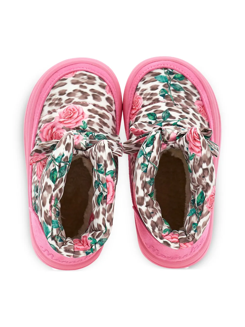 Monnalisa floral-print boots Pink