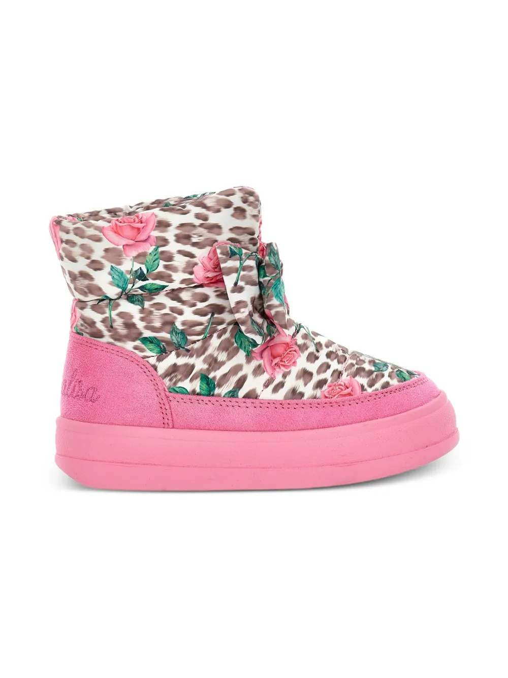 Monnalisa floral-print boots Pink