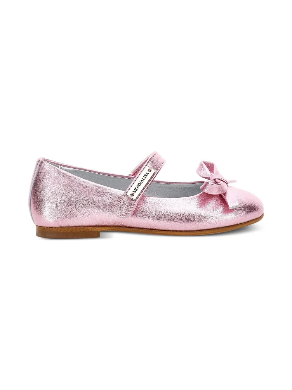 Monnalisa metallic-leather ballet flats | Girls Shoes | Image 2