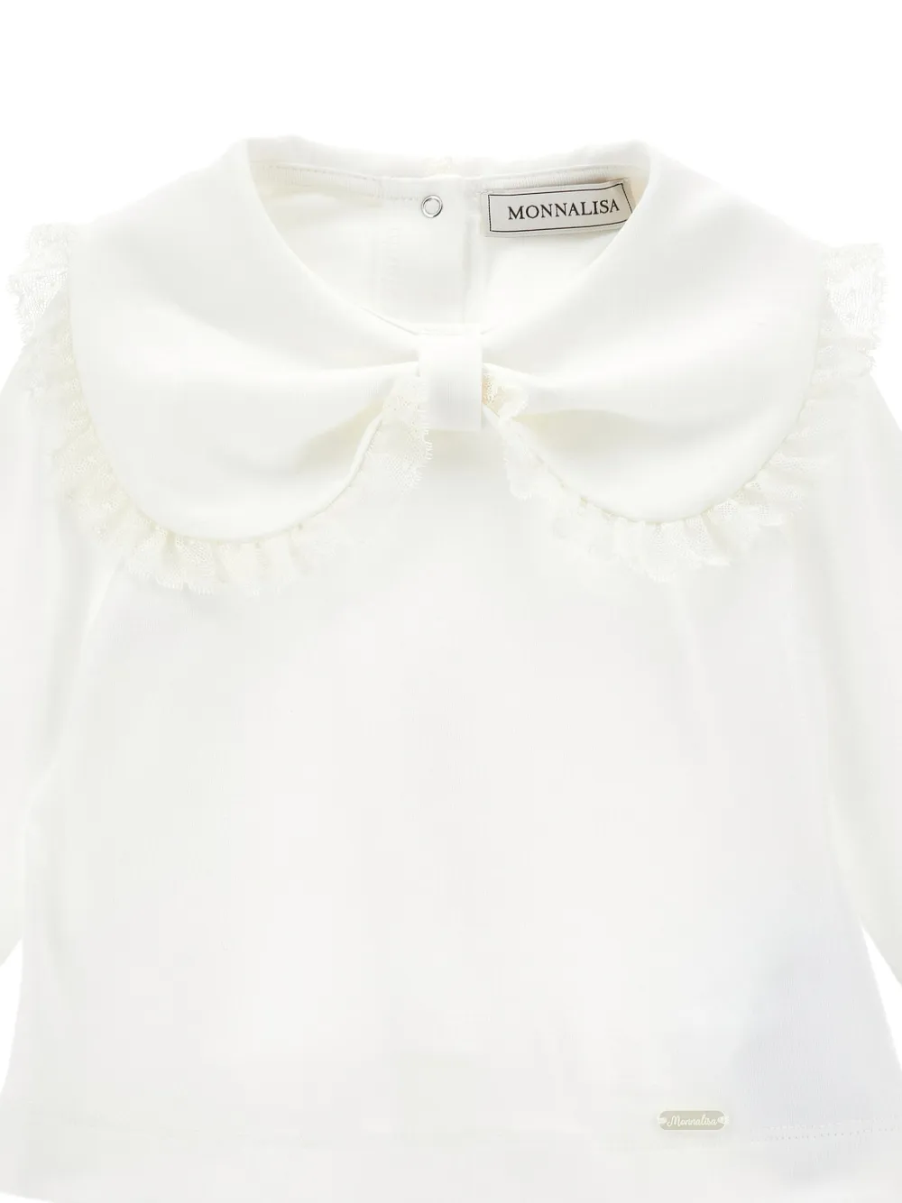 Monnalisa Shirt met strikdetail Wit