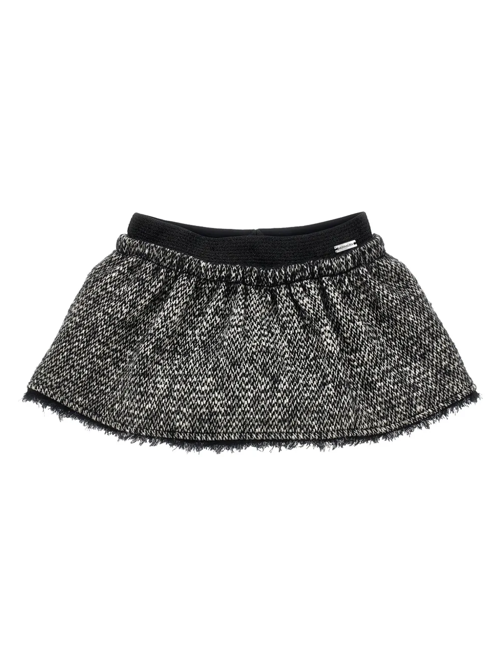 Monnalisa bouclé mini skirt Zwart