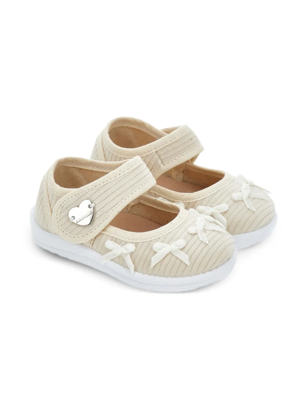 Monnalisa bow-embellished ballet flats | Neutrals | Image 1