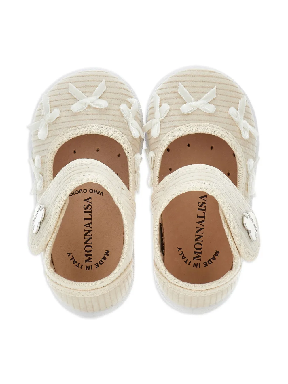 Monnalisa Mary Jane schoenen van stof Beige