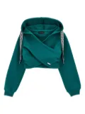 Monnalisa double-layered hoodie - Green