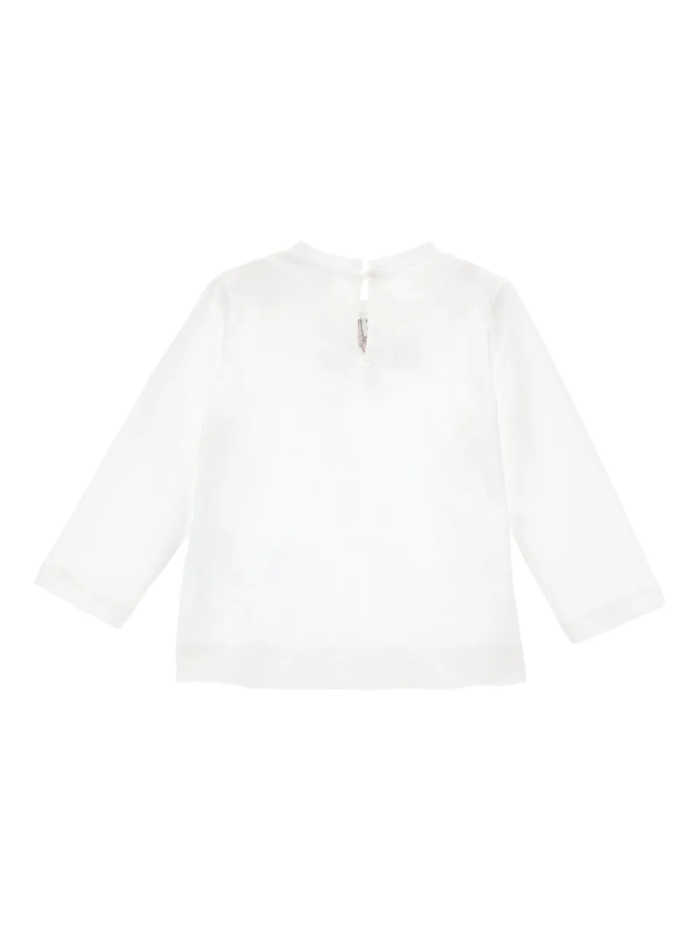 Monnalisa T-shirt met logoprint Wit