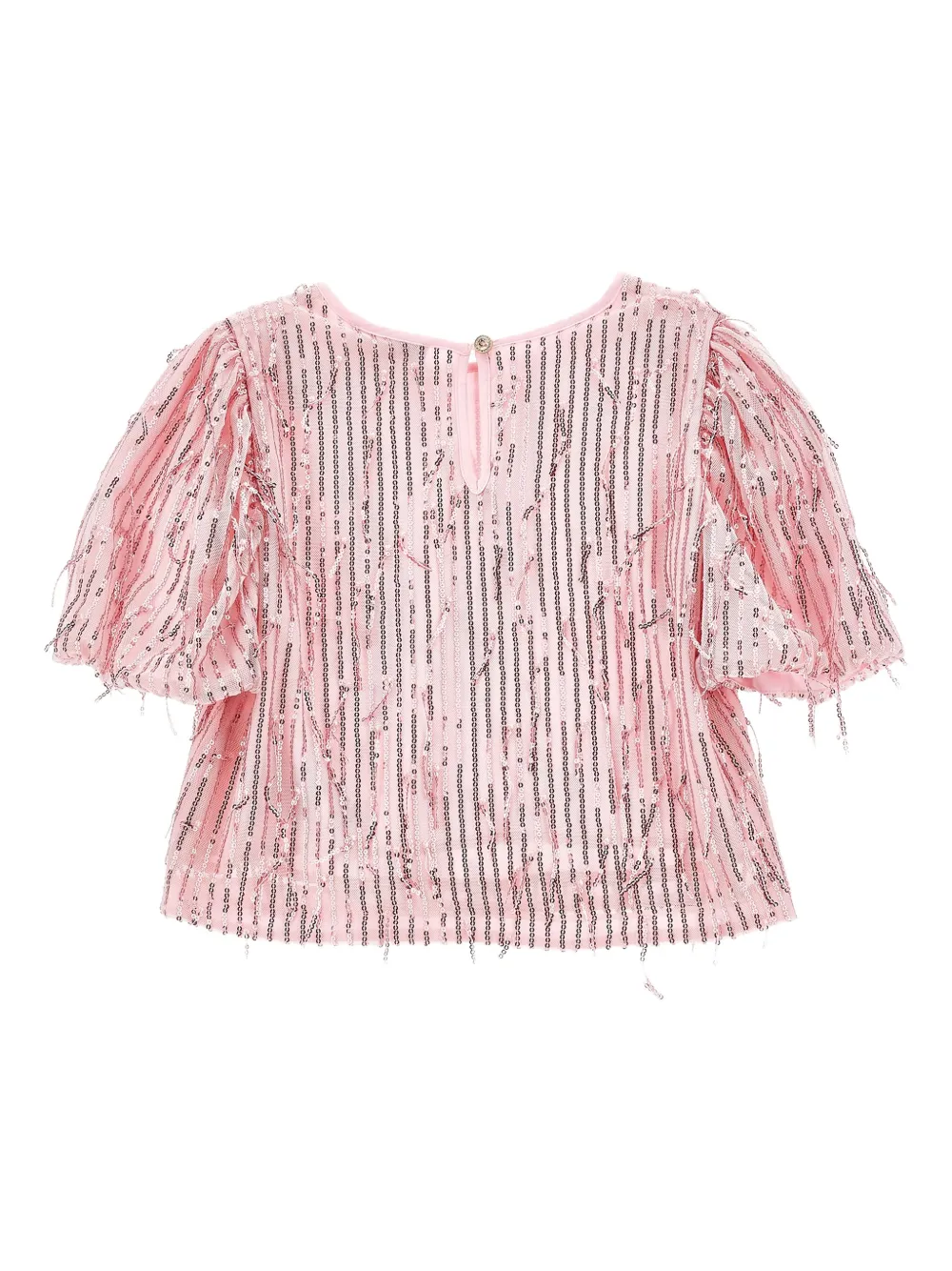 Monnalisa Sequin-embellished Blouse In Pink