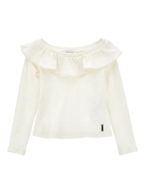 Monnalisa ribbed-knit top