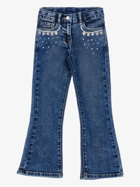 Monnalisa embellished-pockets jeans
