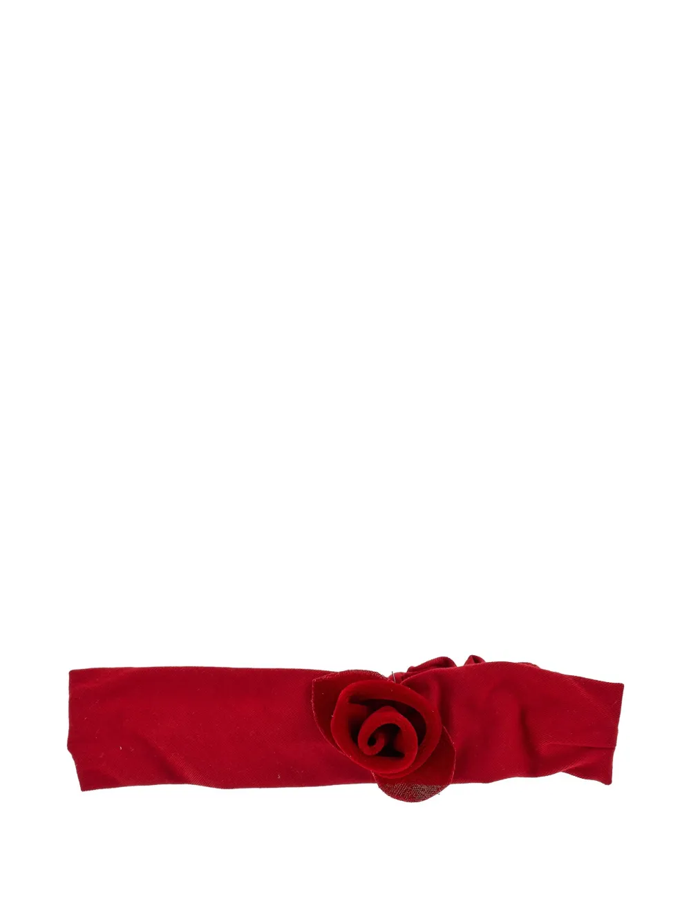 Monnalisa ruffled rose hair band | Red | Image 1