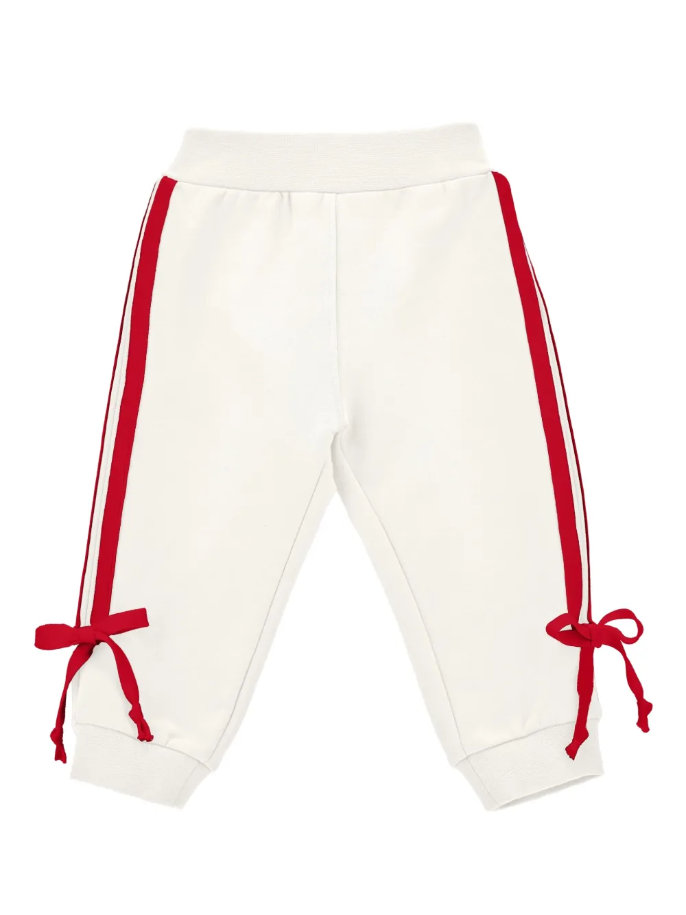 Monnalisa Broek met geborduurd logo Wit