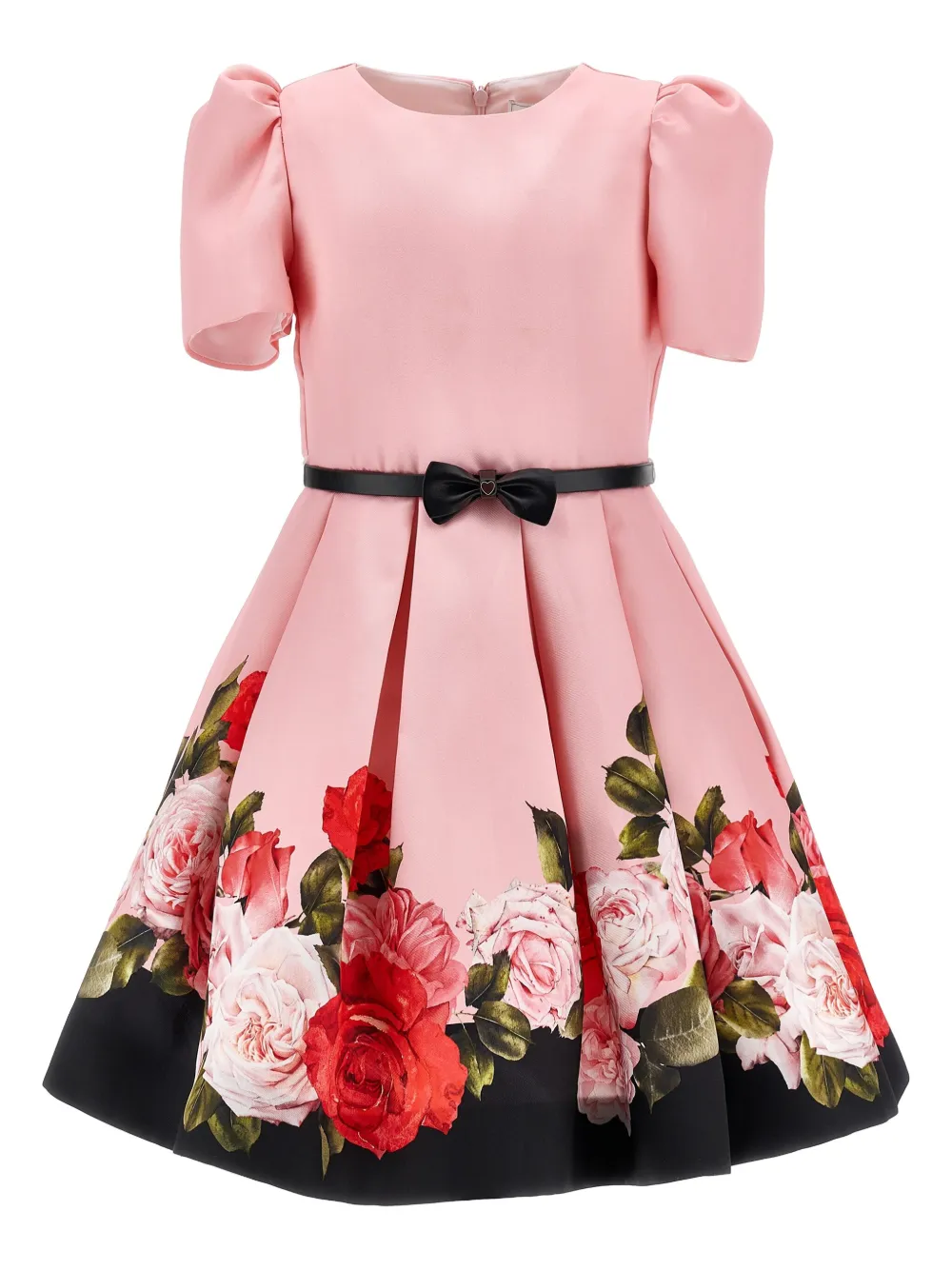 Monnalisa rose-print dress | Pink | Image 1