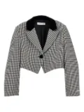 Monnalisa check-print jacket - Black