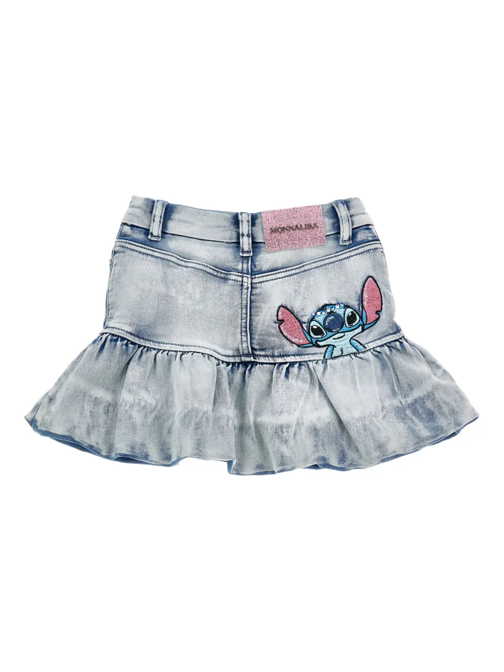 Monnalisa ruffle-hem denim skirt | Denim Skirts | Image 2