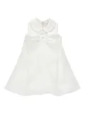 Monnalisa Peter Pan-collar A-line dress - White
