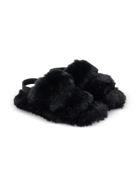 Monnalisa fur-fur sandals